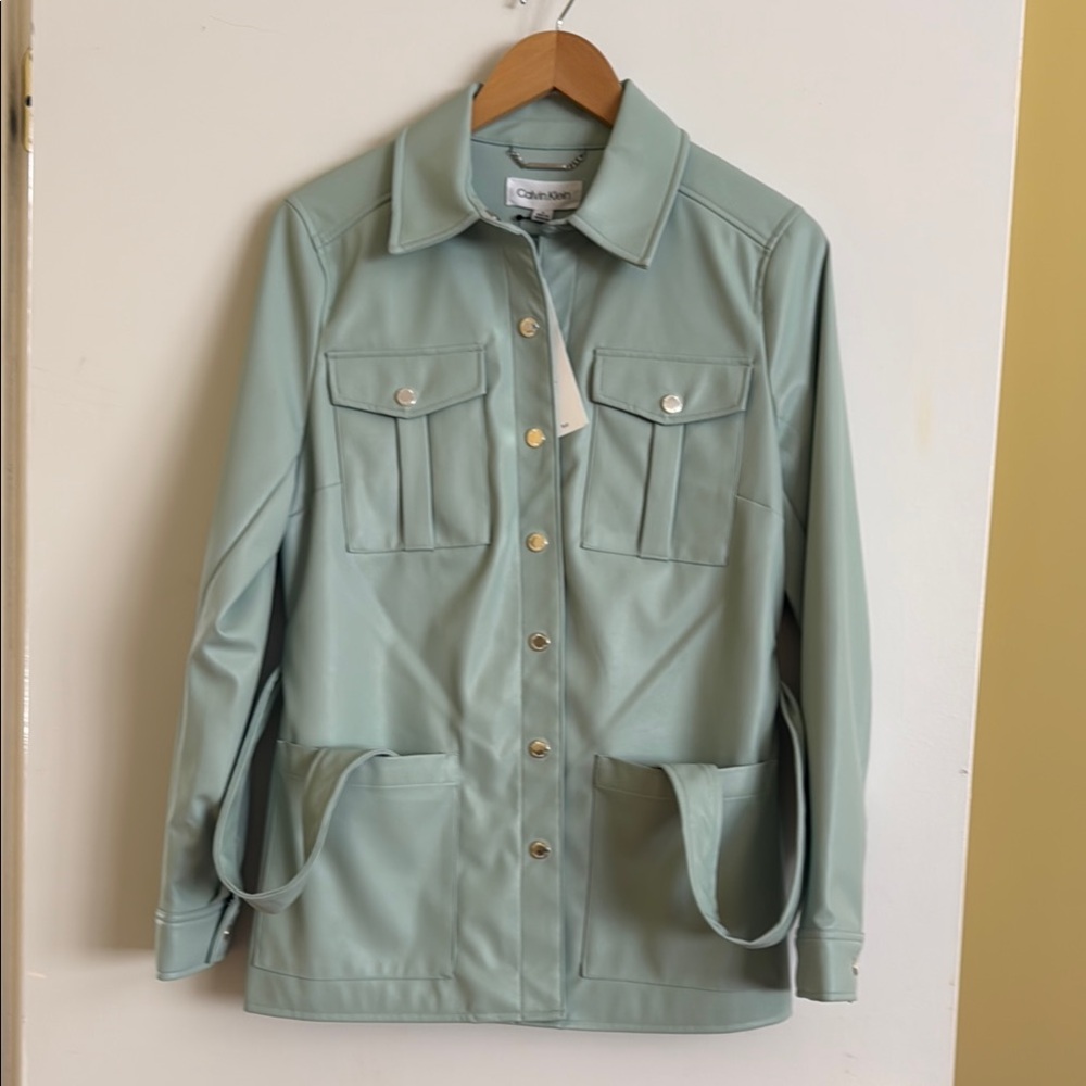 Calvin Klein Women's Light Green Jacket
